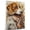 American Foxhound, variant on Kuvasz Dog Playing Violin Wall Stretched Canvas Size 8x12 – Kuvasz Canvas Art for Dog Lovers, Violin Canvas Wall Decor