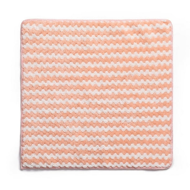 5 paños de cocina engrosados wave: paños de terciopelo para cocina y desengrasado, altamente absorbentes y duraderos, 25x25cm (set de 5)