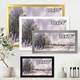 thumbnail image 4 of Designart 'Purple Snowy Tones With Winter Landscape' Traditional Framed Art Print, 4 of 4