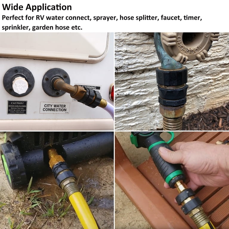 STYDDI Metal Quick Connect Hose Fittings, 4-Set photo 6
