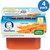 Gerber 1st Foods Baby Foods Carrots, (Pack of 2) (Pack of 4)