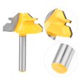 thumbnail image 3 of Ccdes Shank Lock Router Bit, Shank Lock Miter Router Bit,1Pcs 45 Degrees Shank Lock Miter Router Bit Woodworking Drill Cutting Tool, 3 of 8