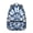 Blue and White, variant on Purple and Blue Tie Dye Pattern Backpack for School, Cute School Bag with Adjustable Shoulder Straps and Padded Back, 15.3"x11"x7.1"
