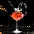 thumbnail image 4 of Creative Swanshape Shape Cocktail Goblet Glass Personality Goblet Party Bar Drinking Cup Champagne Wine Juice Cup, 4 of 6