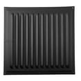 thumbnail image 2 of Square Metal Vent Cover for Air Ventilation 30x30cm Black Louver Plate, 2 of 10