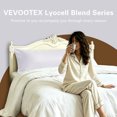 thumbnail image 6 of VEVOOTEX Cooling Lyocell Blend Silky Satin Body Pillowcase Soft 20"x54" White, 6 of 7