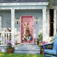 thumbnail image 5 of Antqov Easter Door Cover 71x35" Spring Door Banner Easter Bunny Door Decorative Colorful Background Easter Hanging Banner Decorations for Indoor Outdoor Front Door Holiday Party Home Decor, 5 of 6