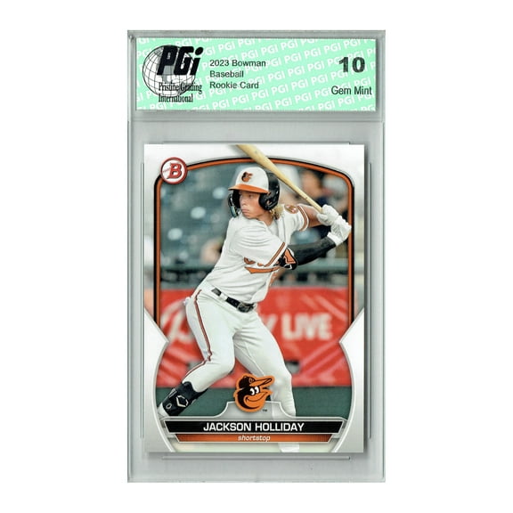 Jackson Holliday 2023 Bowman #BD118 Baltimore Orioles Rookie Card PGI 10