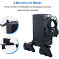 thumbnail image 3 of Wiher LED Cooling Stand for Xbox Series X 3-Level Adjustable Dual Cooling Fan Cooler RGB Wall Mount Cooling Station with Controller & Headphone Holder for Xbox Series X, 3 of 10