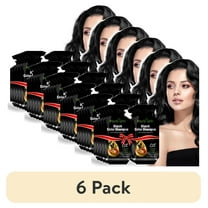 (6 pack) Herbishh Black Shampoo for Gray Hair, Travel-friendly Hair Dye Shampoo 3 in 1, 100% Gray Coverage, Permanent Hair Color for Men & Women, Ammonia-free, 30 ml