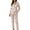 A-Rose Gold, variant on Wzxfashion Women Pajama Sets Under $6 Button Down Pajamas Set Long Sleeve Sleepwear Bride Soft Pj Lounge Sets Women's Sleepwear M
