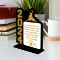 thumbnail image 1 of HINTRMENT 1Set Congrats Grad Table Centerpiece Rectangular Wood for Graduation Celebration Decor, 1 of 8