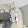 thumbnail image 2 of Stylago Mini Backpack Purses for Women Leather Zipper Shoulder Bags Ladies Travel Shopping Pockets College Students Daypack Grey, 2 of 4