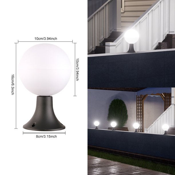 Luces solares para exteriores, 2PCS LED decorativo de jardín, pequeña luz nocturna A