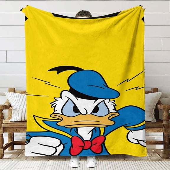 donald duck Throw Blanket Gifts for Fans Lover Girls Boys Women Present Hoodie Him Bed 60"x80"