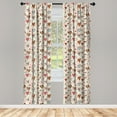 thumbnail image 3 of Ambesonne Valentines Curtains, Hand Drawn Hearts, Pair of 28"x63", Multicolor, 3 of 5