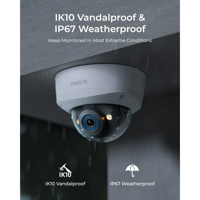 Reolink 12MP Vandalproof PoE Security Camera, 145Â° Wide Angle