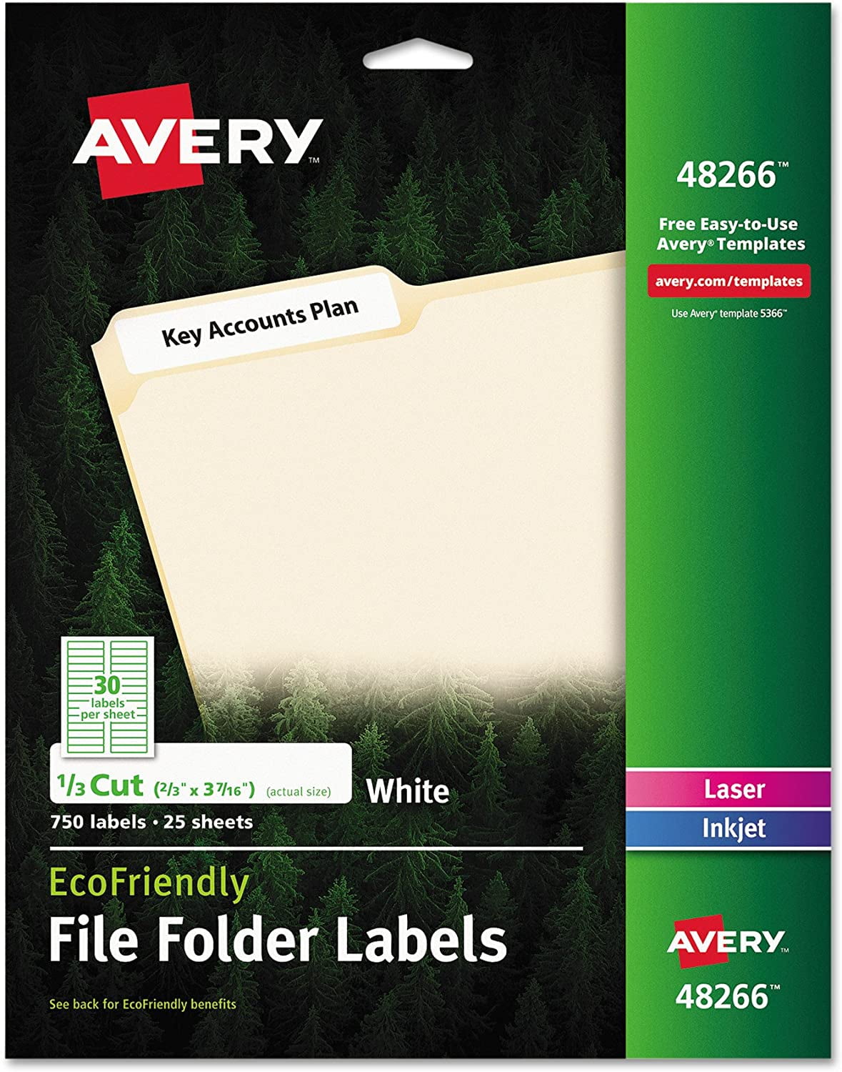 Avery file folder labels 5200