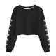 thumbnail image 1 of Camisetas de Manga Larga de las Mujeres Impresas Sueltas Casuales Cuello Redondo Suéter Deportivo Top Se Ajusta Fiel Al Tamaño para Casual, Fiesta, 1 of 5