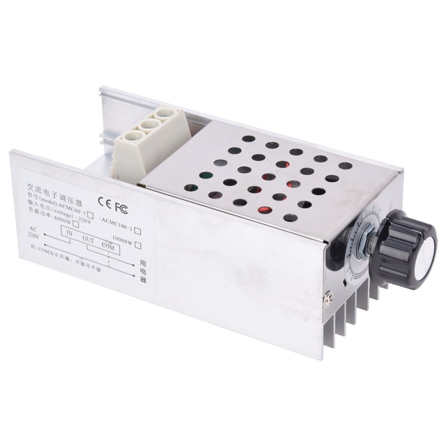 10000W 220V SCR AC Electronic Voltage Regulator Dimming Speed Regulation Thermostat with shellDomestic