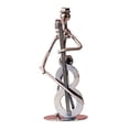 thumbnail image 5 of deevoka 4xMusical Man Statue Musician Player Sculpture for Table Living Room Bookshelf Cello, 5 of 9