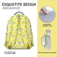 thumbnail image 5 of Citrus Lemon Backpack - Roomy College Rucksack with Padded Laptop Sleeve, Fashionable Bookbag for High School Students, Lightweight Durable Design, Great Gift for Campus Life, 5 of 6