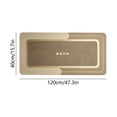 thumbnail image 3 of Dmlowu Long Bathroom Rugs Non Slide Absorbent Stain Resistants Quickly Dry Thin Bath Rugs for Bathroom Floor Bathtub Vanity Bathmat 16x47in, 3 of 6