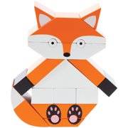 Manhattan Toy Red The Fox Magnetic Wooden Stacking Block Puzzle