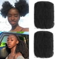 thumbnail image 4 of Extensiones de cabello sintético a granel Afro Kinky, rastas, cabello brasileño Remy, trenzas de ganchillo, 1 paquete de 50 g/pc para mujeres, 4 of 5