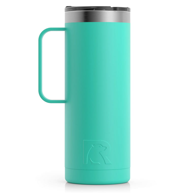 RTIC 16 oz Coffee Travel Mug with Lid and Handle, Stainless Steel  Vacuum-Insulated Mugs, Leak, Spill Proof, Hot Beverage and Cold, Portable  Thermal