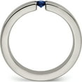 thumbnail image 2 of Titanium Satin Sapphire 4mm Band, 2 of 5