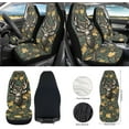 thumbnail image 2 of Jeiento Deer Camo Hunting 12 PCS Car Seat Covers for Front Seats with Steering Wheel Cover Seat Belt Covers Armrest Pad Trash Bin Hanging Phone Pocket Rear View Mirror Cover Coaster Keychain Green, 2 of 7