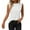 White, variant on Women's Sexy Round Neck Loose Fit Tank Tops - Summer Casual Breathable Sleeveless Blouse, Solid Color Comfort Stretch Fabric for Outdoor & Home,White 2XL