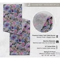 thumbnail image 4 of Vargottam Sustainable Cotton Table Runner Textured Twill Fabric Elegant Florals Pattern 14 Inch Wide Washable Runner for Dining, Console, Coffee Tables, 4 of 6