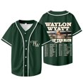 thumbnail image 1 of Waylon Wyatt Out Of The Blue Tour Veste de Baseball Tee Unisexe Col en V Manches Courtes T-Shirts, 1 of 5