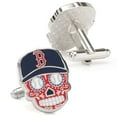 thumbnail image 2 of Men's Navy Boston Red Sox Sugar Skull Cufflinks, 2 of 3