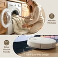 thumbnail image 5 of ODIKA 9'x12' Washable Area Rug Record Vinyl Cd Disc Bold Interlocking Music Note Border Shaped for Master Suite, California King, Under Bed, Non-Shedding, Easy Care, 5 of 7