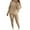 Khaki 1, variant on Kaemgyyd Women 2 Piece Lounge Sets Fall Outfits Plus Size Sweatsuits Loose Crew Neck Sweater Pullover Drawstring Leggings Knitwear Set