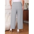 thumbnail image 4 of Daystry Womens Plus Size Wide Leg Lounge Pants High Waisted Drawstring Casual Lightweight Loose palazzo pants with Pockets, 4 of 15