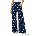 thumbnail image 3 of SJLDQY Wide Leg Jeans for Women High Waisted Trendy Denim Pants Polka Dot Stretchy Casual Denim Jeans with Pockets, 3 of 7