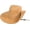 Tan, variant on Women’s Aussie Hat - Waterproof Hat Designed with Distressed Ruff Leather, Adjustable Chin Strap, Hidden Steel Wire in The Brim, and Side Snap Medium Tan
