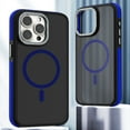 thumbnail image 1 of Magnetic for iPhone 16 Case [Compatible with MagSafe] [10 FT Military Grade Drop Protection] Slim Translucent Matte Shockproof with Anti-Fingerprint Phone Case, Blue, 1 of 7