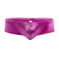 thumbnail image 3 of IEFiEL Cool Gay Sexy Lencería para hombre bragas Wetlook cintura baja sólido bulto bolsa calzoncillos pene masculino suspensorio ropa interior calzoncillos, 3 of 5