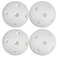 thumbnail image 1 of Paquete de 50 pelotas de golf de plástico blancas para entrenamiento - Pelotas de golf huecas Airflow Wiffle para campo de prácticas, 1 of 3