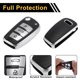 thumbnail image 4 of Funda de llave de coche TPU tono plateado única para Audi A1, Audi A3, Audi A4, funda de control remoto de 3 botones, 4 of 6