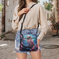 thumbnail image 5 of Kuiaobaty Owl Cherry Blossom Print Crossbody Bag for Women, Rommy Multi Pockets Vegan Leather Shoulder Handbag, Lightweight Waterproof Hobo Purse Cossbody for Travel & Dating, 5 of 7