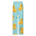 thumbnail image 4 of A Big Bunch of Yellow Rubber Ducks Pajama Pants Breathable with Pockets Pajamas For Lady Vintage Sleeping Pants Bedroom Homewear, 4 of 6