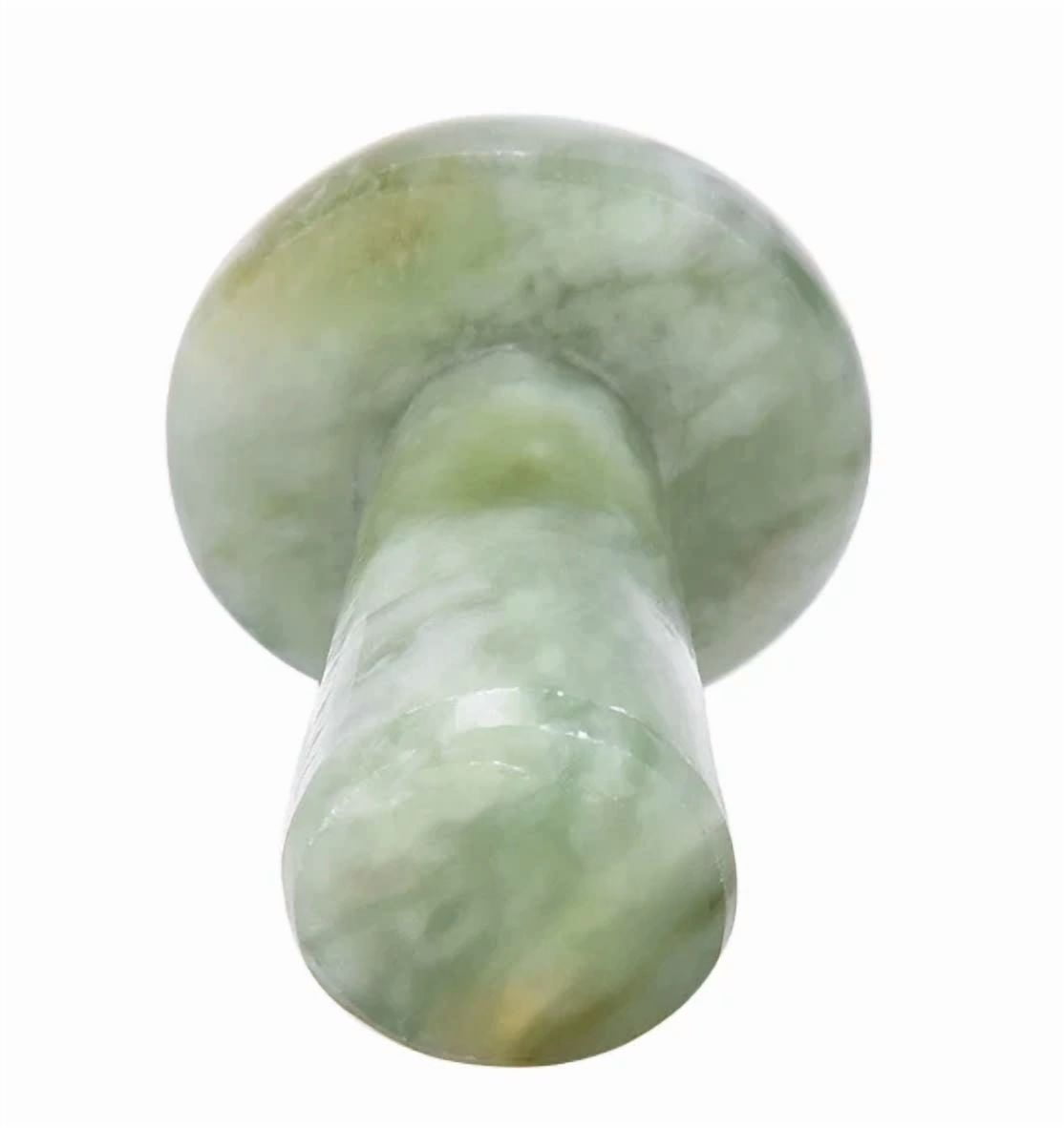 Natural Mushroom Shape Jade Roller Face Massage Scraping Crystal Stone