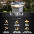 thumbnail image 5 of Classy Caps 5x5 Imperial Solar Post Cap - Fits 5"x5" Posts - White Aluminum, 5 of 10