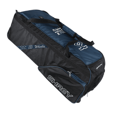 Shrey PRO Wheelie Cricket Kit Bag- Black & Blue